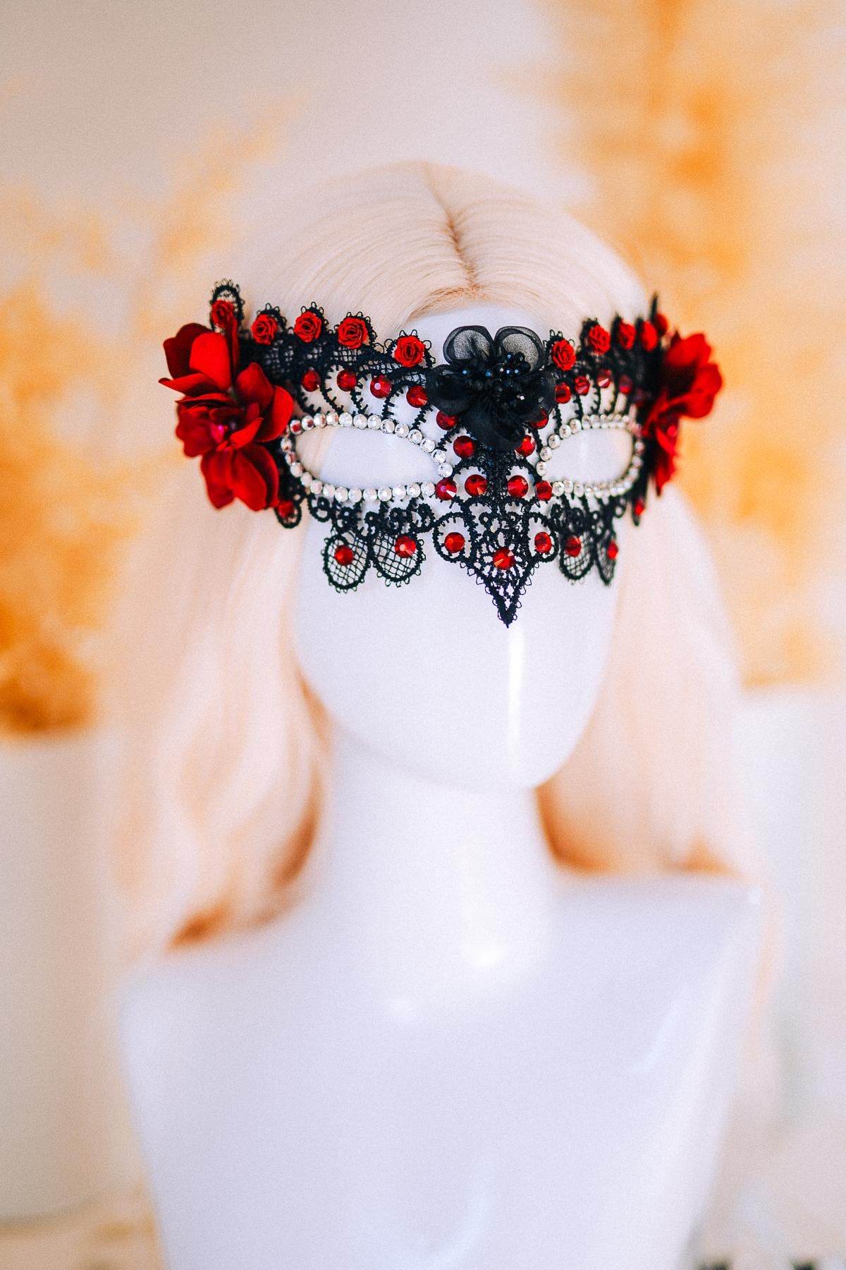 Burgundy Gold Crown Sunburst Tiara Masquerade Queen Headpiece