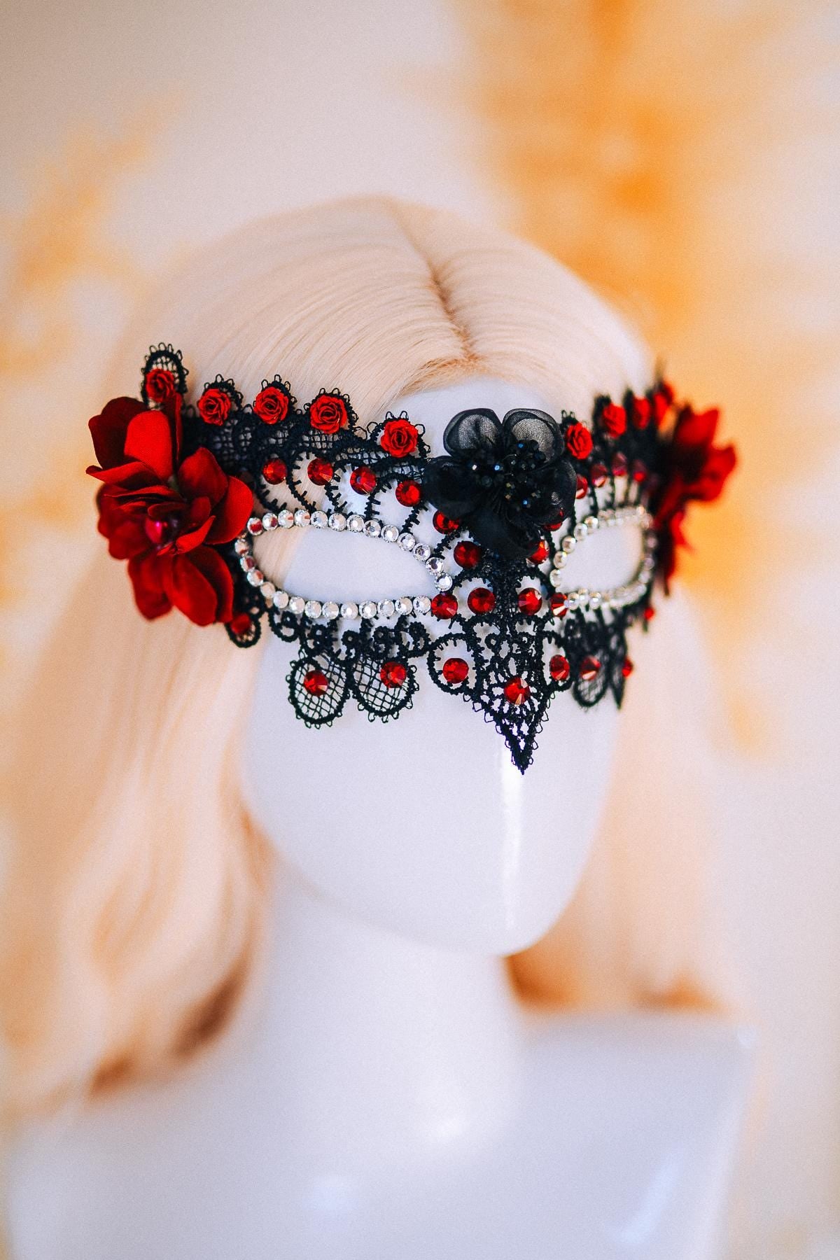 Burgundy Gold Crown Sunburst Tiara Masquerade Queen Headpiece