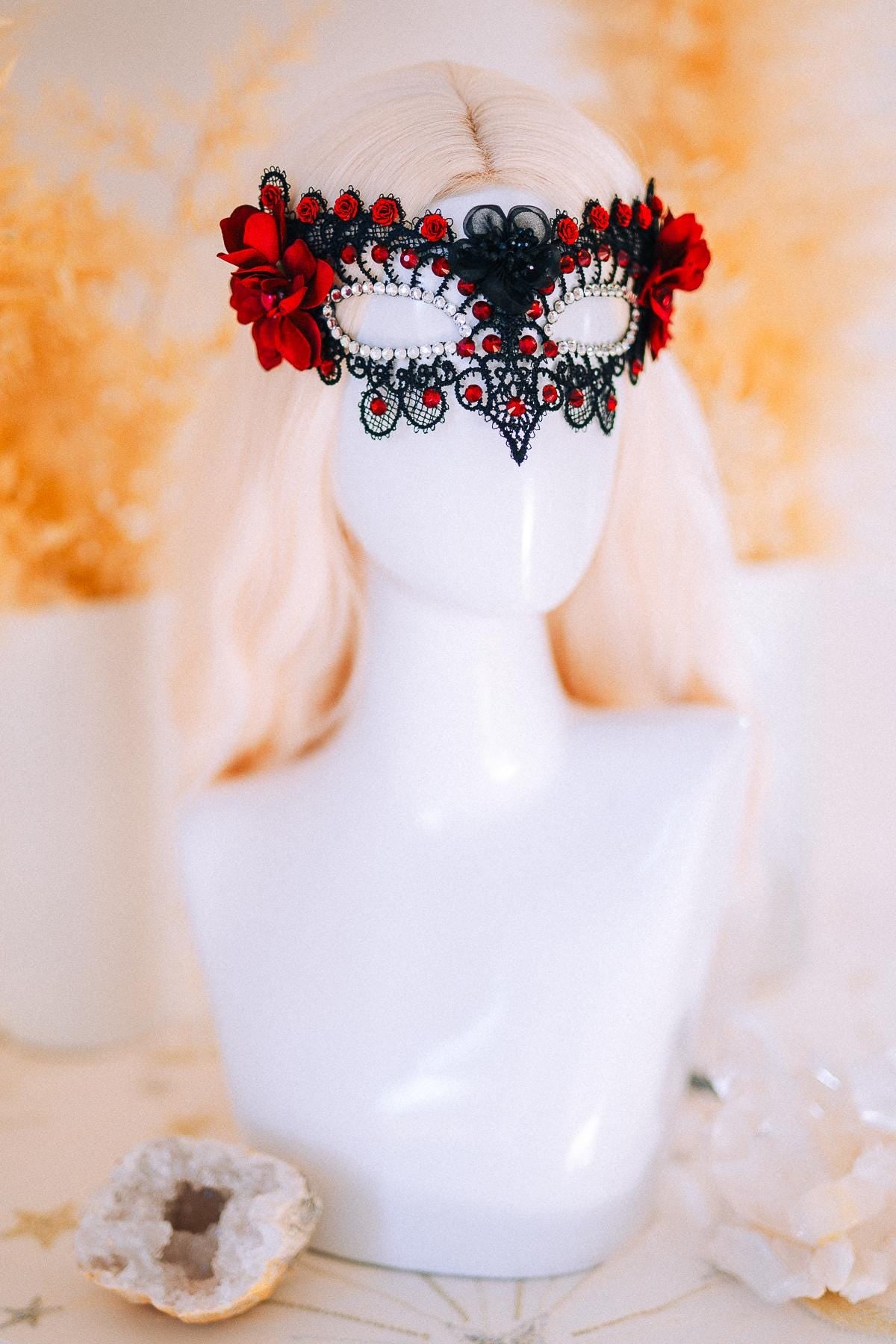 Burgundy Gold Crown Sunburst Tiara Masquerade Queen Headpiece