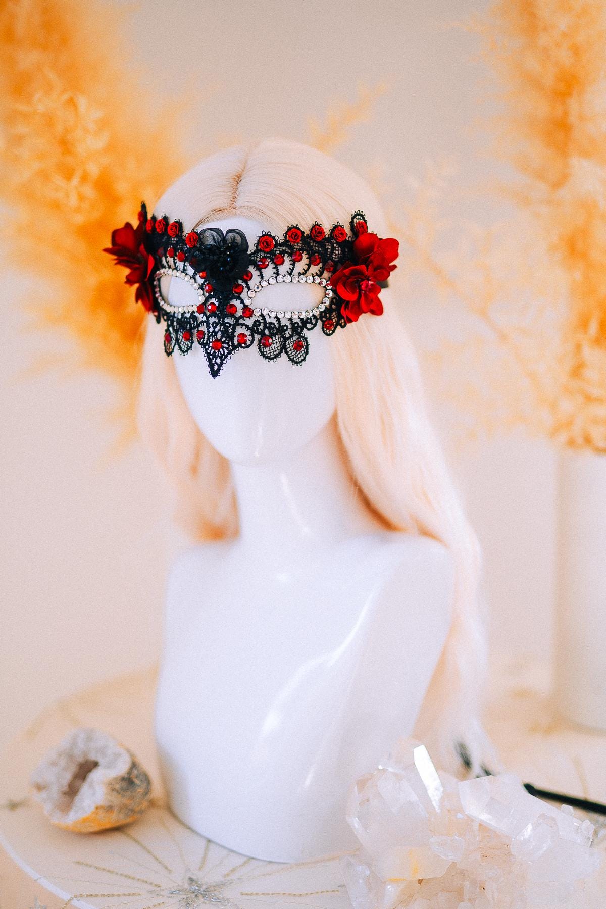 Burgundy Gold Crown Sunburst Tiara Masquerade Queen Headpiece