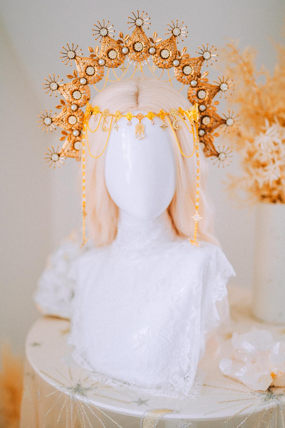 Golden Butterfly Hair Clips Celestial Bridal Hair Accessories Festival Headpiece