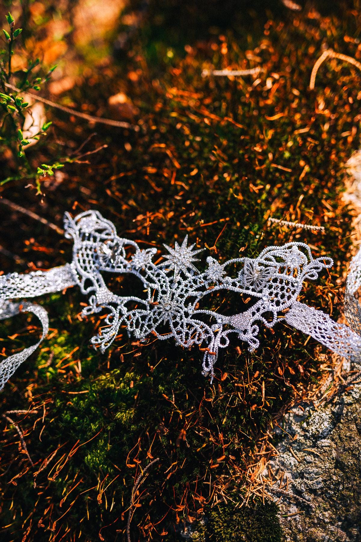 Celestial Star Drop Earrings: Silver Crystal Bridal Jewelry