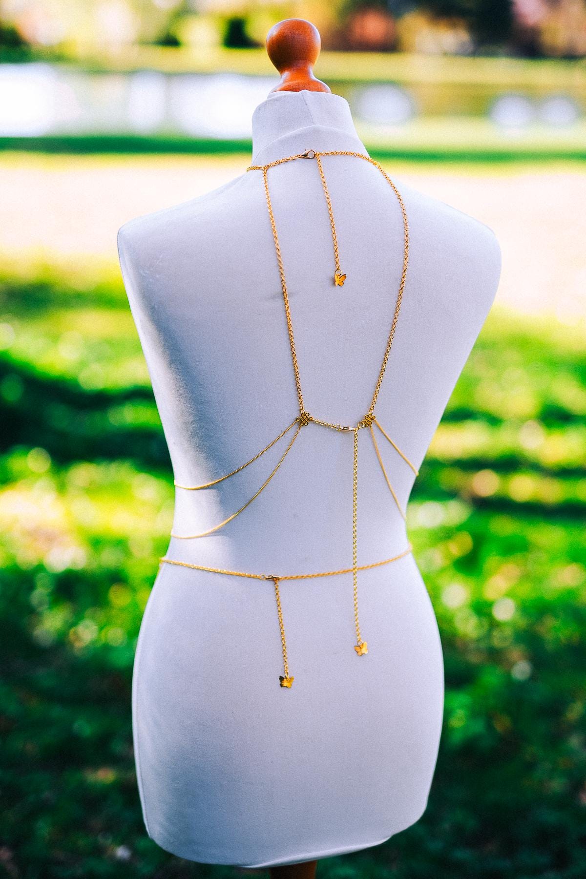 Gold Waist Chain Belt Celestial Body Jewelry Festival Goddess Chain Belt