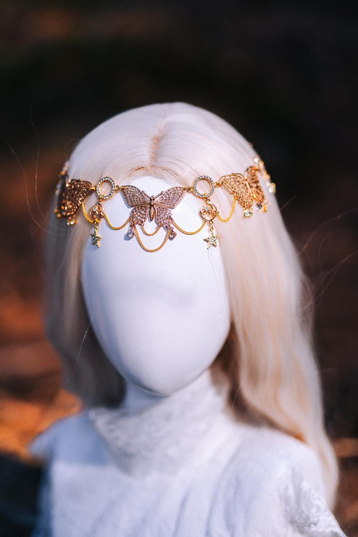 Golden Celestial Body Chain Harness – Boho Festival Goddess Outfit
