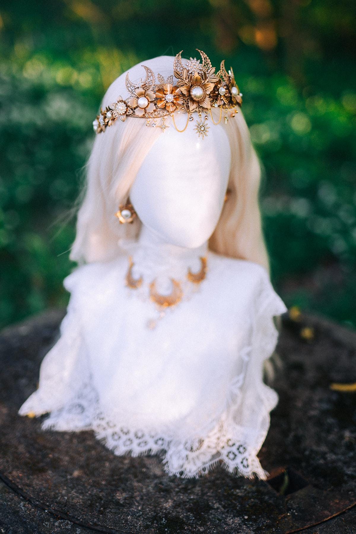 Golden Butterfly Necklace Bridal Choker Celestial Wedding Jewelry