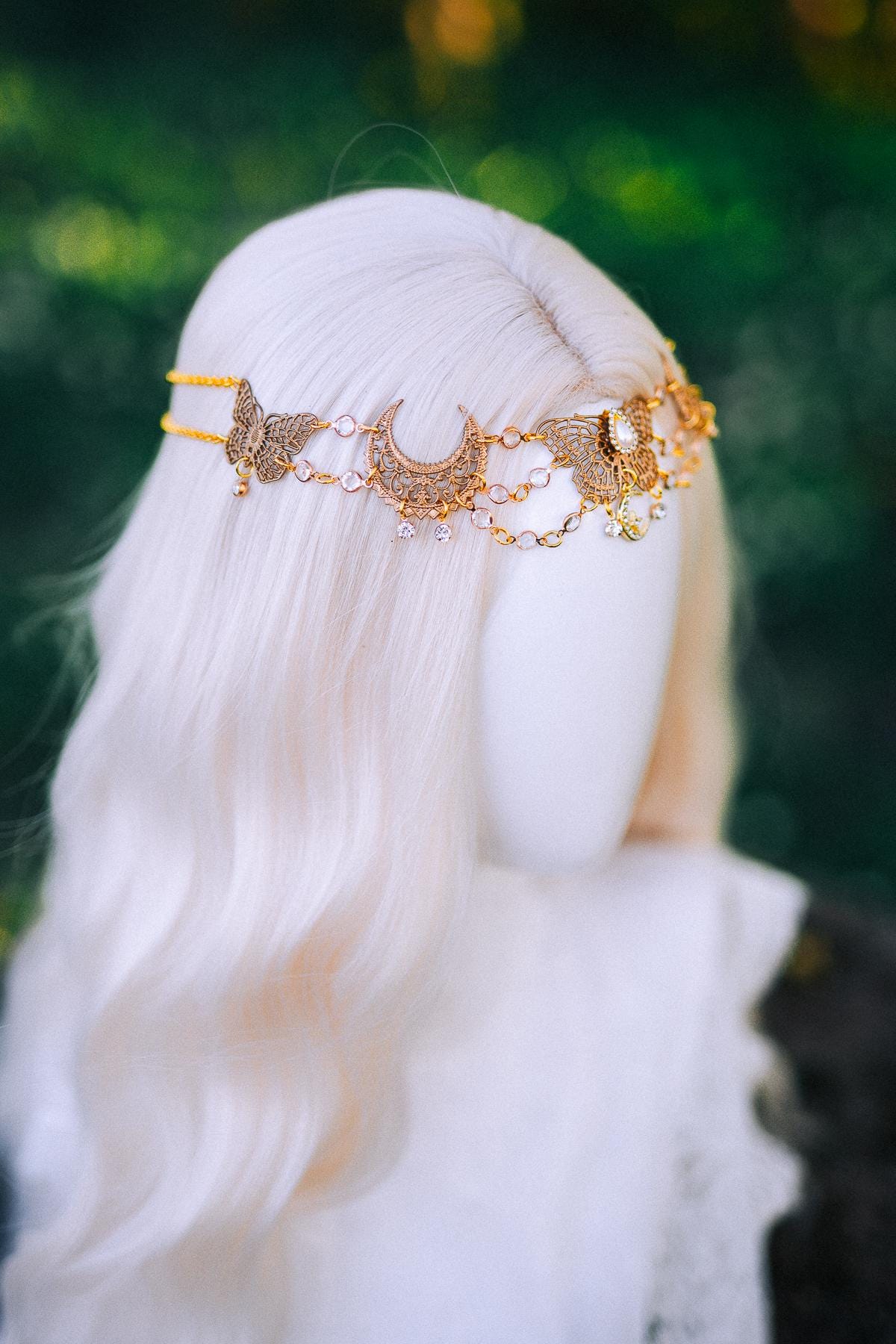 Golden Butterfly Earrings Bridal Jewelry Pearl Drop Earrings Wedding Earrings Celestial Jewelry
