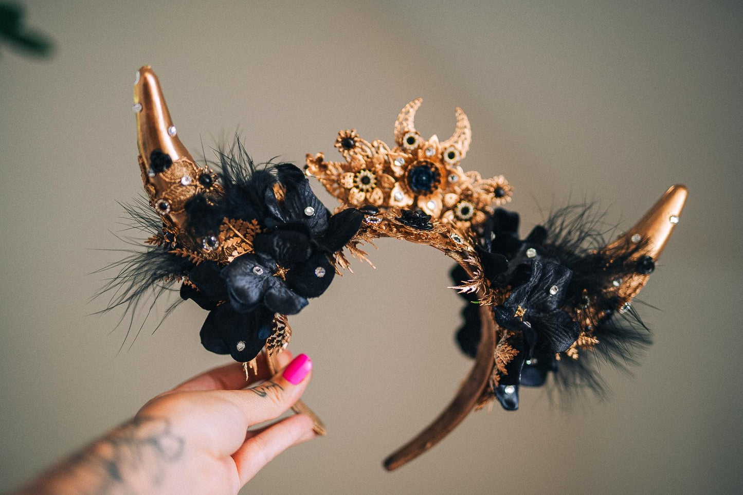 Black Masquerade Mask, Gothic Mask, Venetian Mask, Dark Fantasy Mask, Black Goddess Mask, Couture Carnival Mask