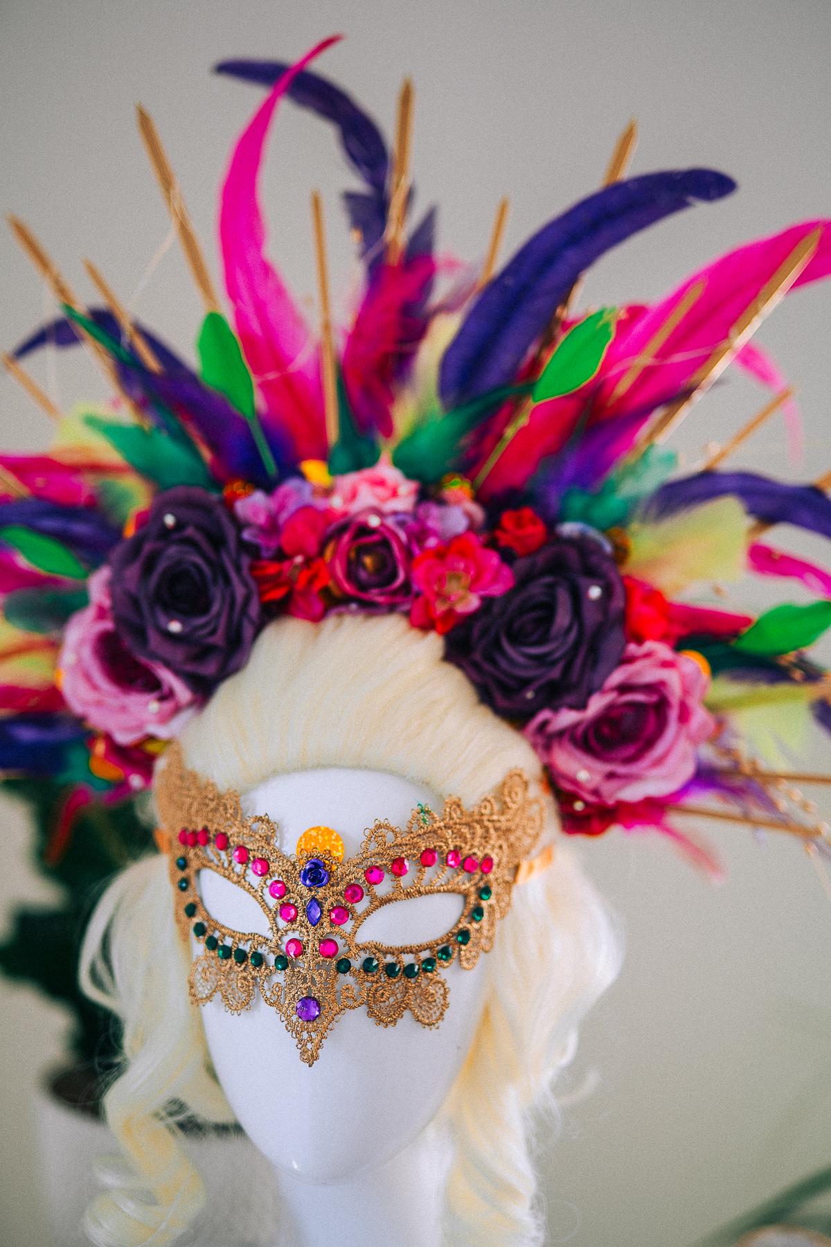 Luxury Masquerade Mask, Mardi Gras Mask, Venetian Carnival Mask, Crystal Eye Mask, Couture Masquerade Accessory, Fantasy Ball Mask