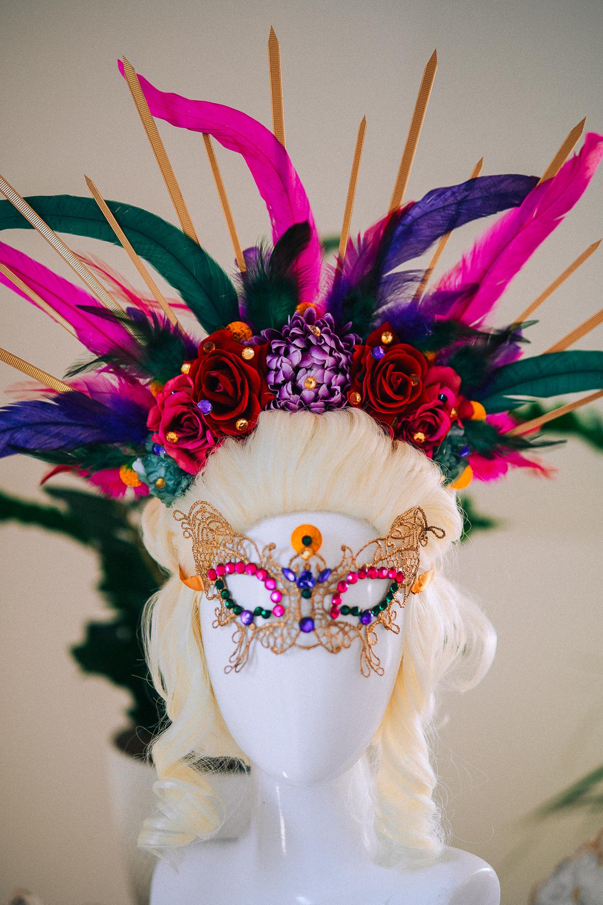 Venetian Butterfly Mask, Mardi Gras Mask, Masquerade Mask, Carnival Mask, Crystal Mask, Luxury Couture Mask