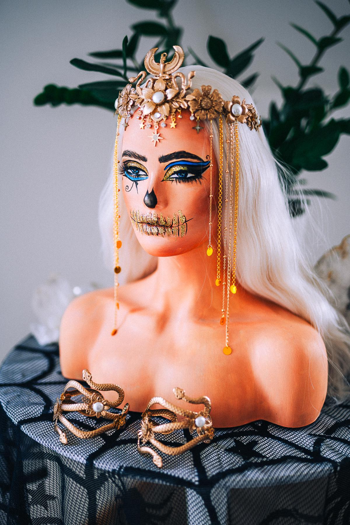 Egyptian Snake Arm Cuffs, Cleopatra Arm Bracelets, Gold Cobra Arm Jewelry, Goddess Upper Arm Cuffs, Ancient Egypt Costume