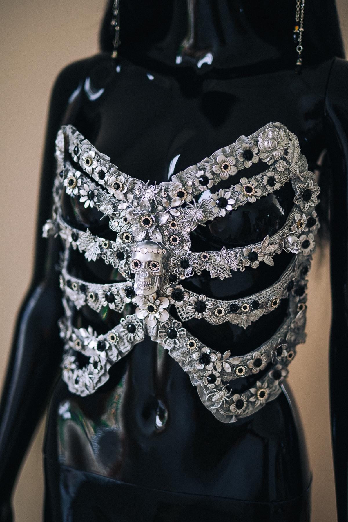 Skeleton Handheld Mask, Gothic Skull Masquerade Mask, Halloween Hand Mask, Venetian Skull Mask, Luxury Gothic Costume Accessory