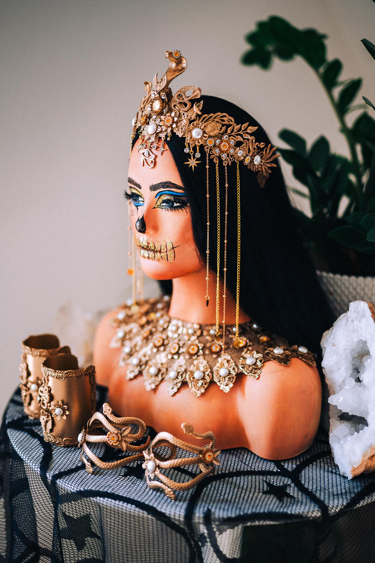 Gold Snake Arm Cuffs, Egyptian Serpent Arm Cuffs, Cleopatra Arm Jewelry, Goddess Arm Bands, Ancient Egyptian Jewelry