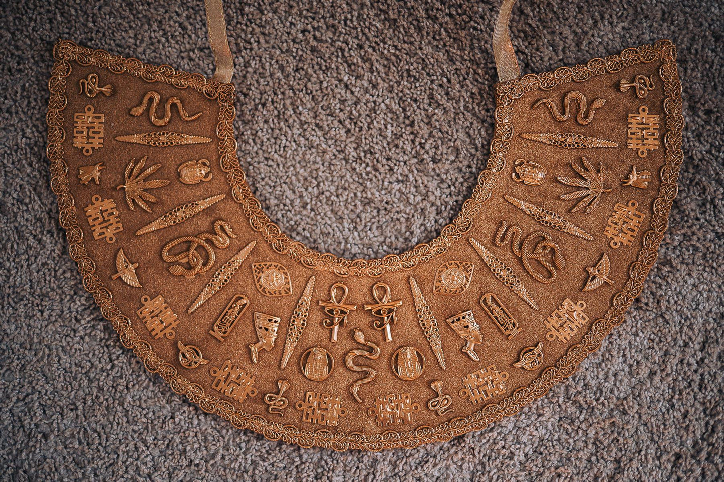 Egyptian Goddess Belt, Cleopatra Waist Belt, Gold Pharaoh Statement Belt, Ancient Egypt Costume Jewelry