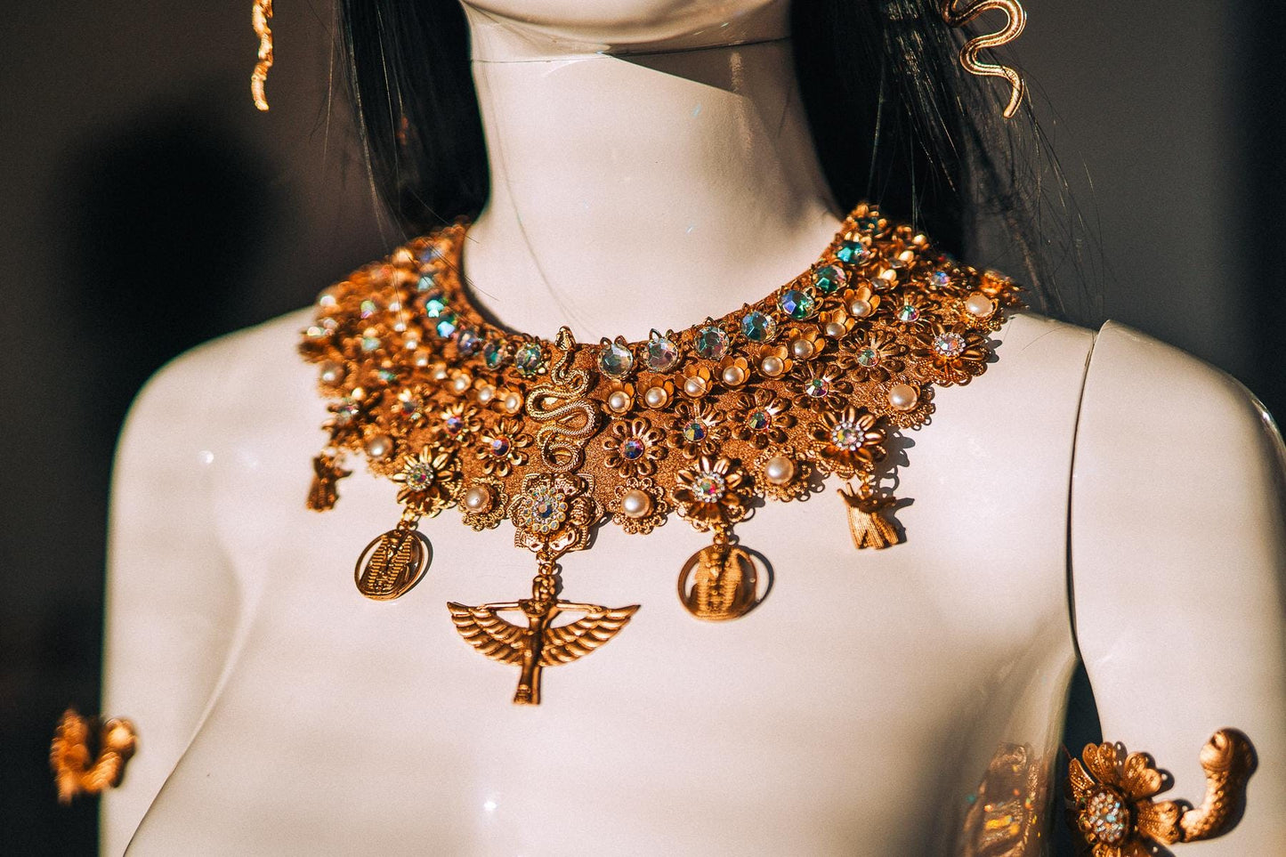 Cleopatra Wrist Cuffs, Egyptian Bracelets, Gold Arm Jewelry, Pharaoh Jewelry, Goddess Bracelets, Cleopatra Costume Accessories