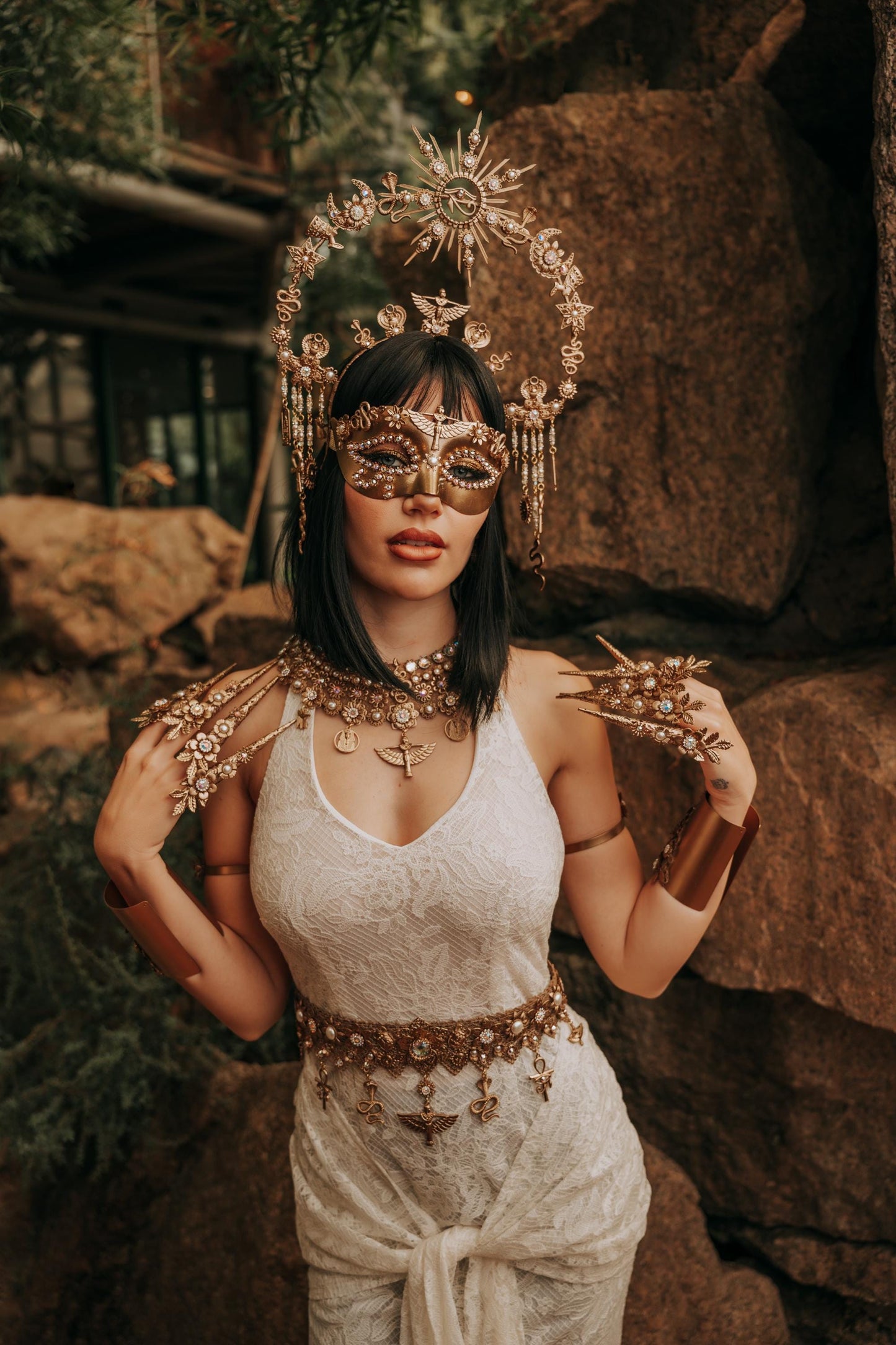 Cleopatra Upper Arm Cuffs, Egyptian Arm Jewelry, Gold Arm Bands, Pharaoh Jewelry, Goddess Arm Cuffs, Cleopatra Costume Accessories