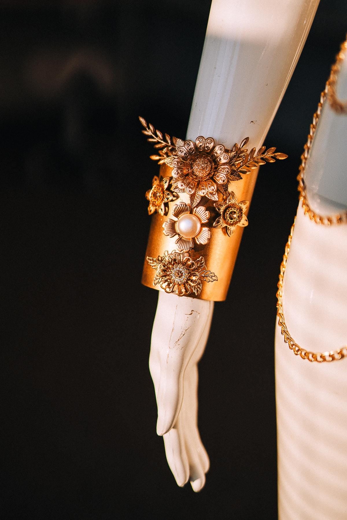 Cleopatra Lower Arm Cuffs, Egyptian Gold Bracelets, Pharaoh Jewelry, Goddess Arm Cuffs, Egyptian Queen Costume Accessories