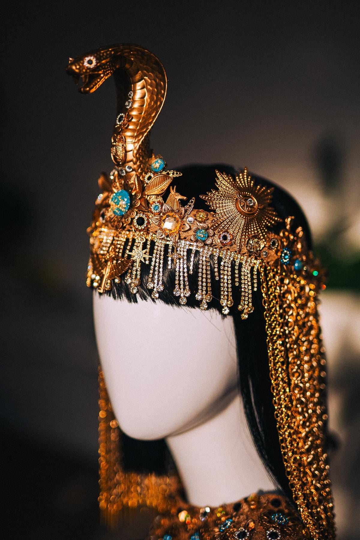 Cleopatra Snake Arm Cuffs, Gold Cobra Upper Arm Bracelets, Egyptian Serpent Jewelry, Goddess Costume Armband, Cleopatra Accessories