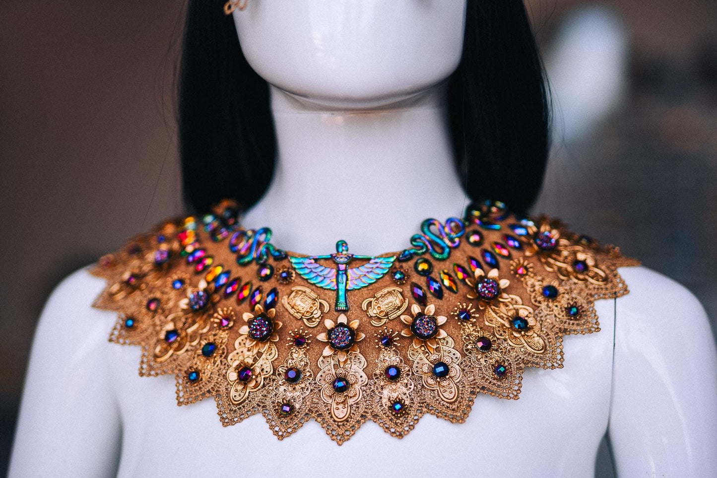Cleopatra Wrist Cuffs, Egyptian Gold Bracelets, Pharaoh Arm Jewelry, Goddess Cuffs, Egyptian Queen Costume Accessories