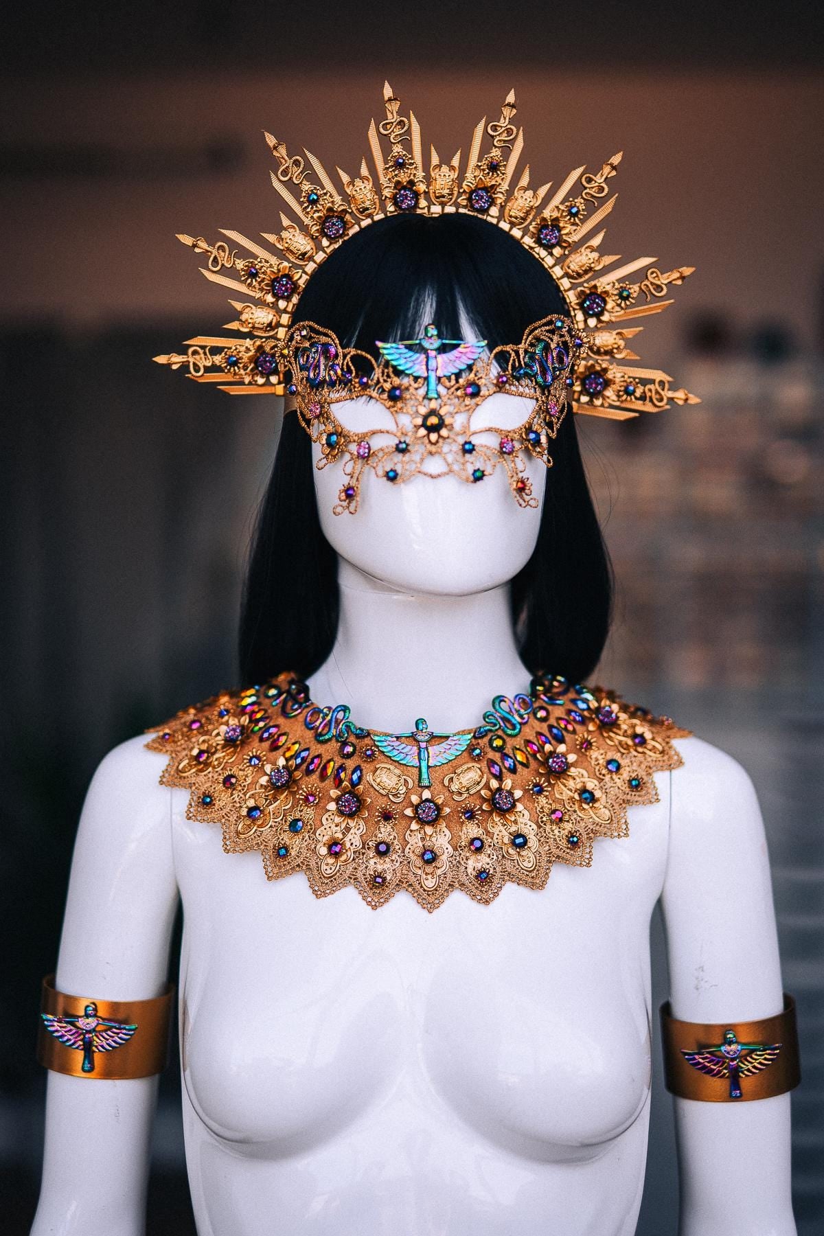 Cleopatra Egyptian Belt, Gold Goddess Waist Belt, Pharaoh Costume Jewelry, Egyptian Queen Body Jewelry, Cleopatra Costume Belt