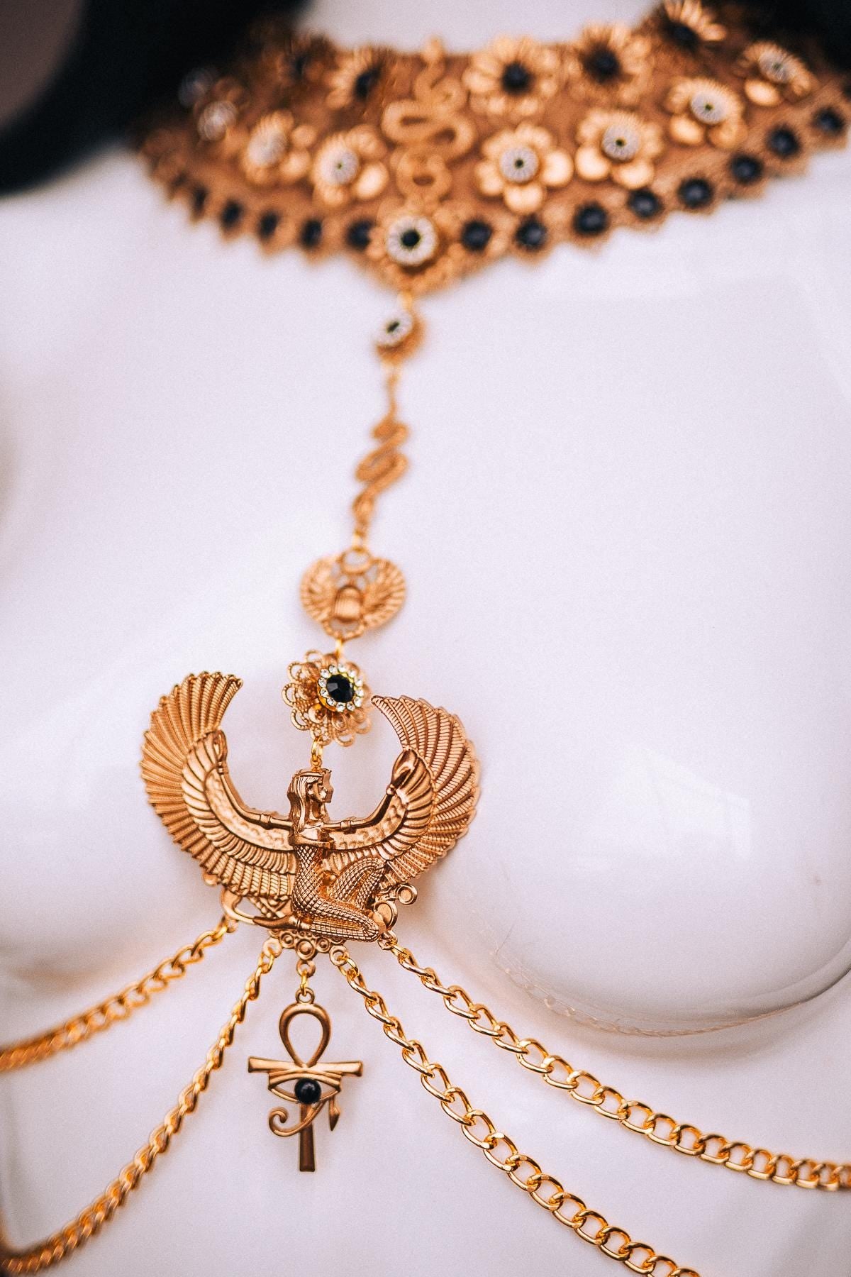 Cleopatra Upper Arm Cuffs, Egyptian Snake Armlets, Gold Arm Jewelry, Egyptian Queen Costume, Pharaoh Goddess Accessories