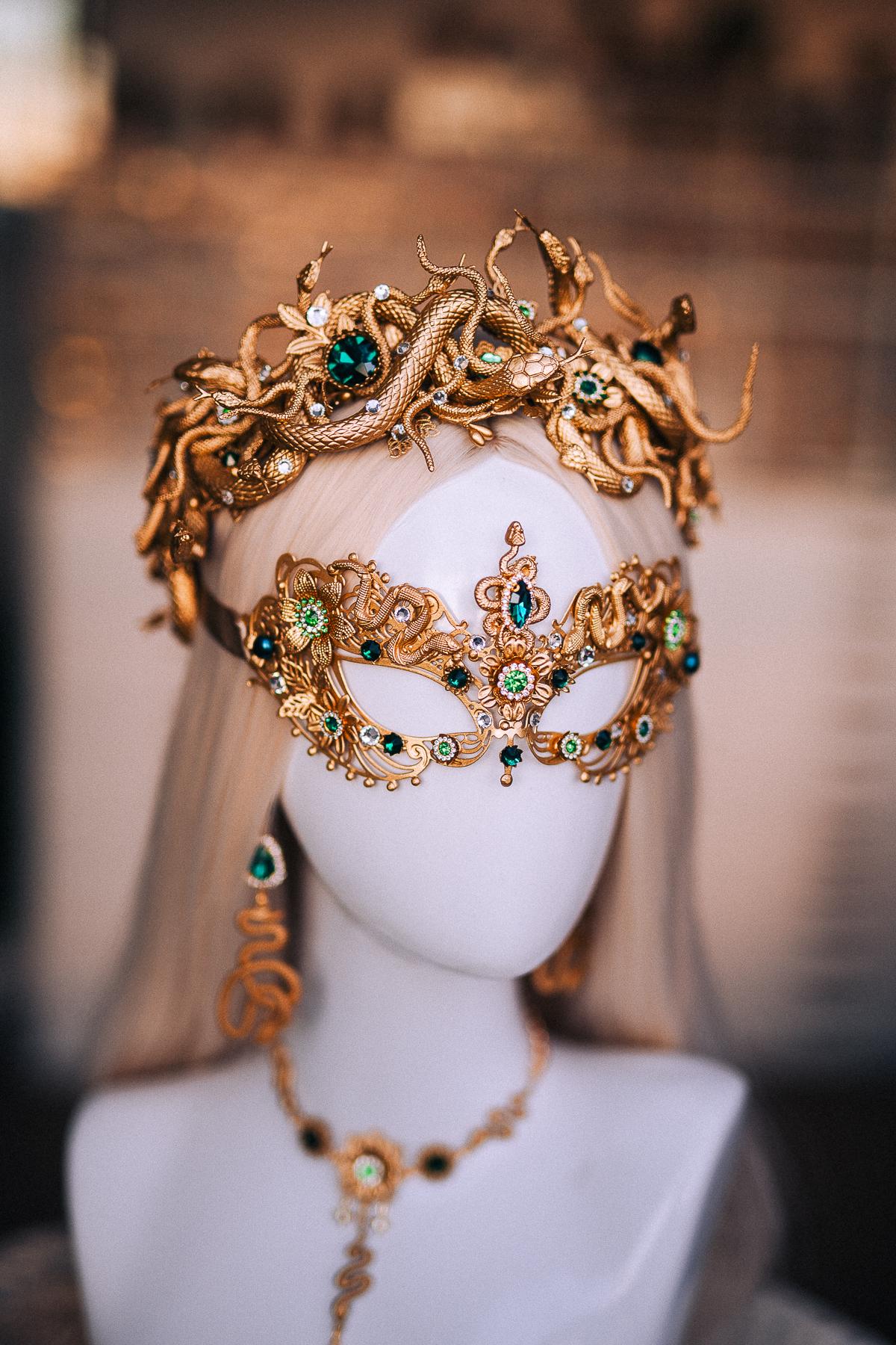 Medusa Body Harness, Gold Snake Body Jewelry, Goddess Body Chain, Greek Goddess Jewelry, Medusa Costume Accessory