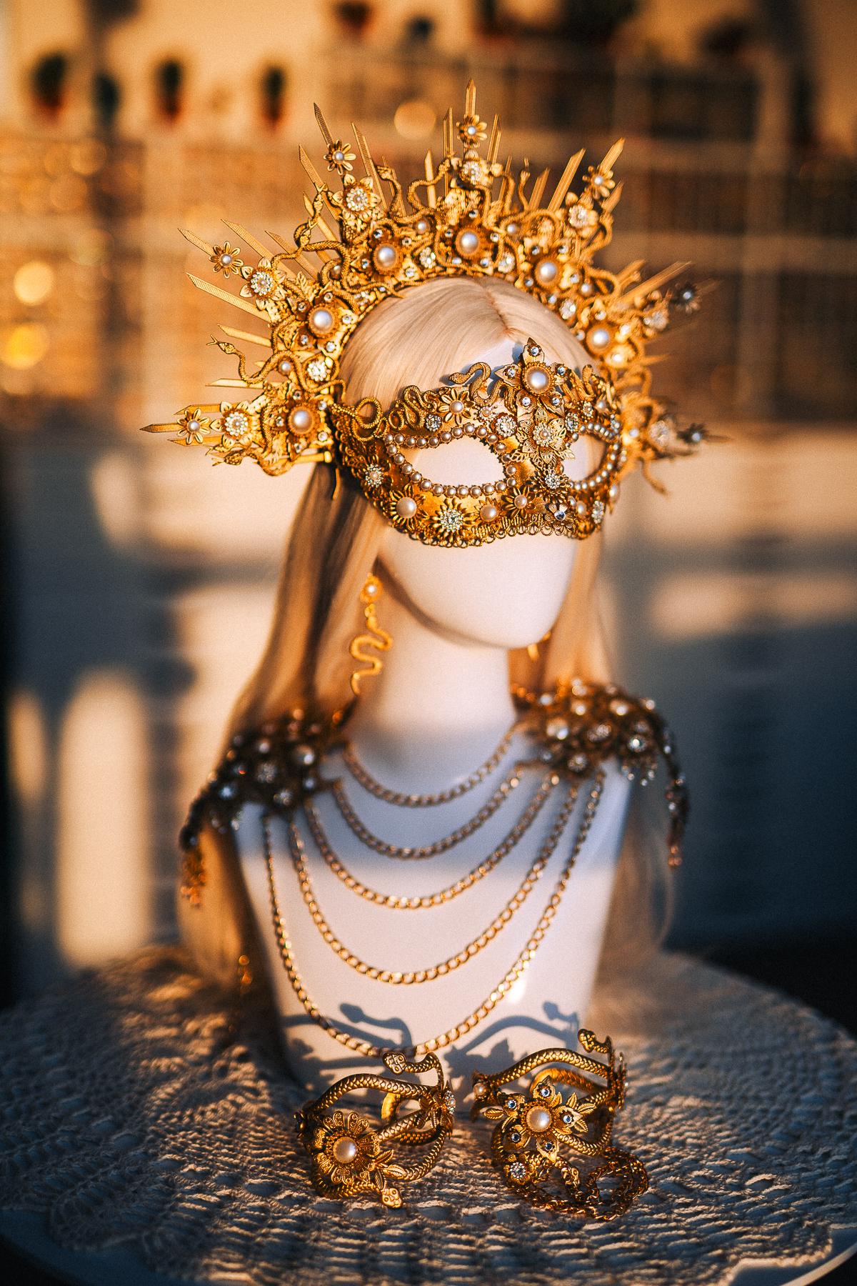 Medusa Arm Cuffs Pair, Gold Snake Arm Jewelry, Greek Goddess Jewelry, Medusa Costume Accessories