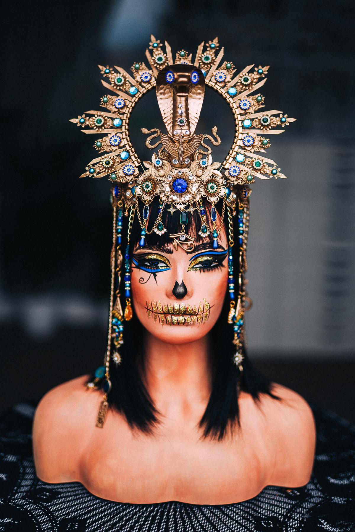 Cleopatra Upper Arm Cuffs, Egyptian Arm Bands, Gold Pharaoh Jewelry, Blue Green Goddess Cuffs, Egyptian Costume Accessories