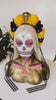 SALE Yellow flower crown, Gold halo crown, La Catrina crown, Halloween headband, Halloween costume, Halloween headpiece, Flower headpiece