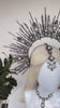 Rat Crown, Gothic Halo Crown, Plague Queen Headpiece, Witch Tiara, Dark Queen Costume, Halloween Crown, Black Tiara, Skull Headpiece