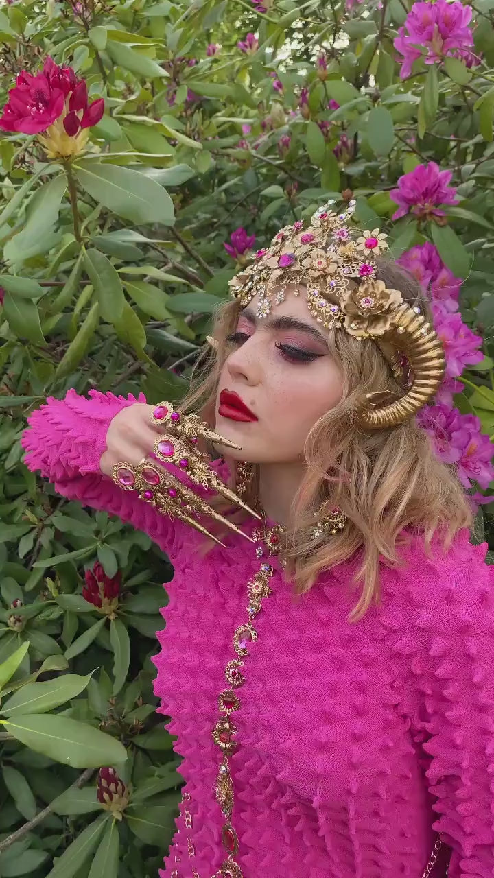 Celestial Earrings, Festival Earrings, Red Earrings, Pink Rose Earrings, Summer Earrings, Boho Earrings, Flower Jewellery, Flower earrings