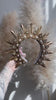 Golden Sunburst, Bridal Crown, Celestial Halo, Gold Wedding Tiara, Boho Goddess, Festival Headdress, Handmade Statement Headpiece