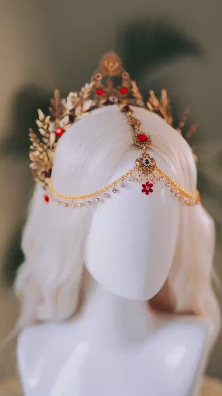 Sunlit Boho Bridal Goddess Headpiece