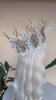 White Winter Queen Crown Snowflake Antler Tiara Ice Goddess Headpiece Christmas Accessories Elegant Bridal Halo Crown