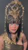 Cleopatra Necklace, Egyptian Jewelry, Gold Statement Necklace, Carnival Accessories, Mardi Gras Set, Queen Cleopatra Costume, Festival
