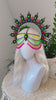 Neon UV Blacklight Halo Crown, Fluorescent Festival Headpiece, Rave Goddess Crown, Burning Man Headdress