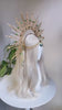 Medusa Halo Crown, Snake Goddess Tiara, Emerald Headpiece, Gold Costume Halo, Serpent Crown, Halloween Accessory, Fantasy Look, Ritual Wear