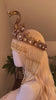 Cleopatra Pearl Crown, Egyptian Queen Crown, Festival Headpiece, Carnival Cleopatra Crown, Luxury Carnival Crown, Halloween Cleopatra Crown