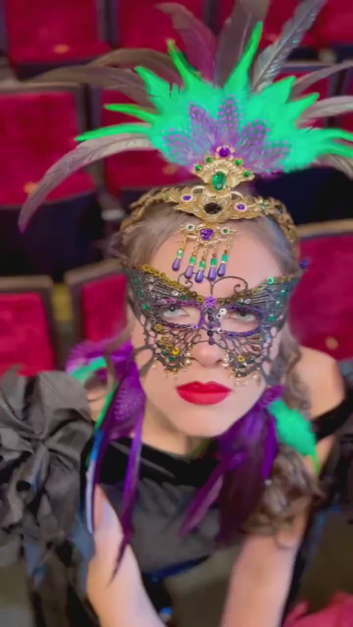 Mardi Gras Lace Masquerade Mask