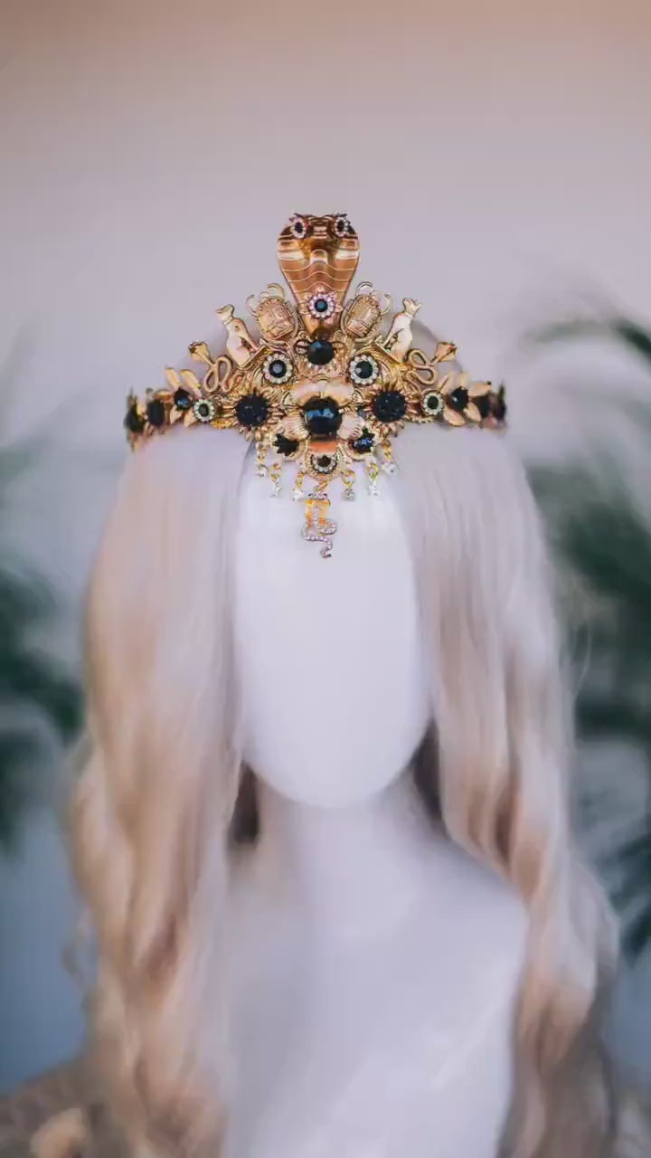 Cleopatra Serpent Goddess Crown