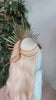 Celestial Halo Crown, Bridal Festival Headpiece, Golden Wedding Tiara, Boho Maternity Photoshoot Crown, Ceremony Headpiece
