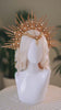 Golden Solara Bridal Halo Crown For Weddings Editorial Maternity Photoshoots And Goddess Portraits