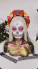 SALE Red flower crown, Gold halo crown, La Catrina crown, Halloween headband, Halloween costume, Halloween headpiece, Flower headpiece