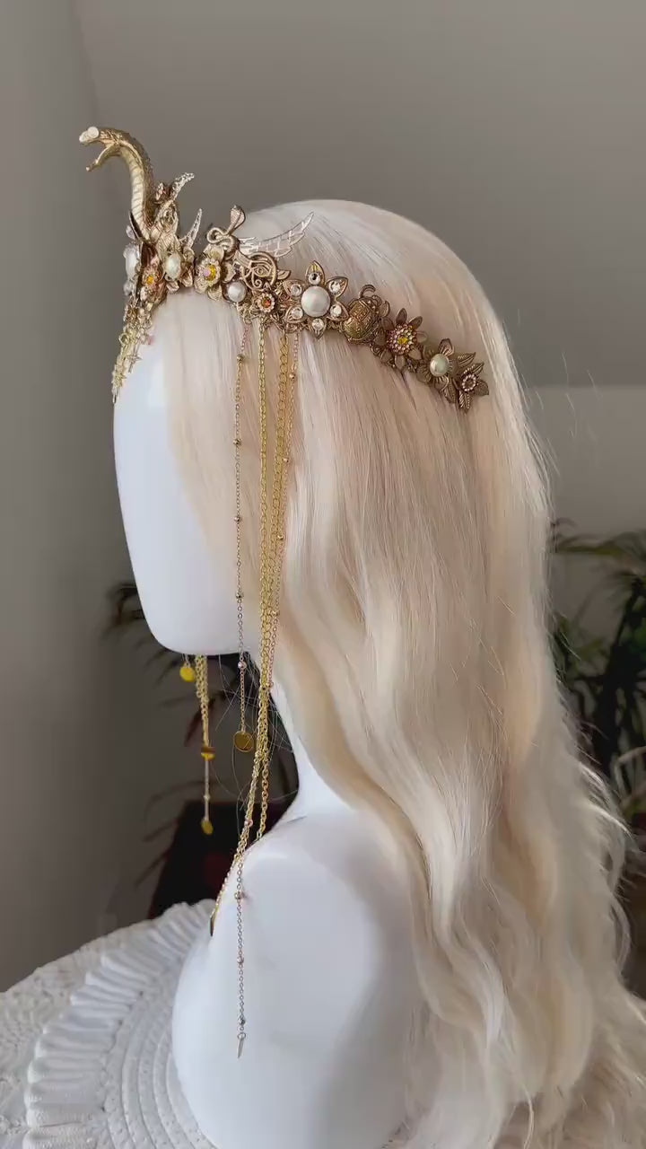 Cleopatra Earrings Gold Goddess Jewelry Serpent Inspired Statement Egypt Costume Halloween Royal Accessories Carnival Look