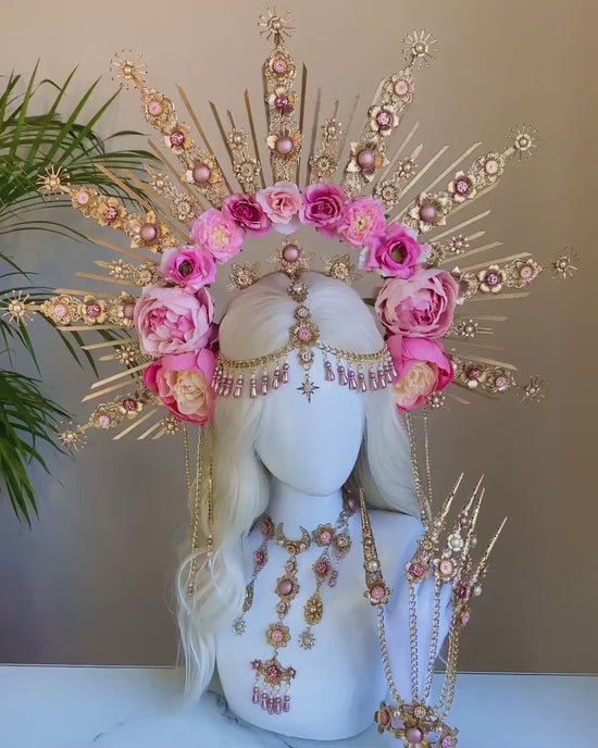 Flower Finger Claws, Gold Bracelet, Nails Jewellery, Halloween, Filigree Jewellery, Gold Finger Jewellery, Photo props, Flower Jewelry, Boho