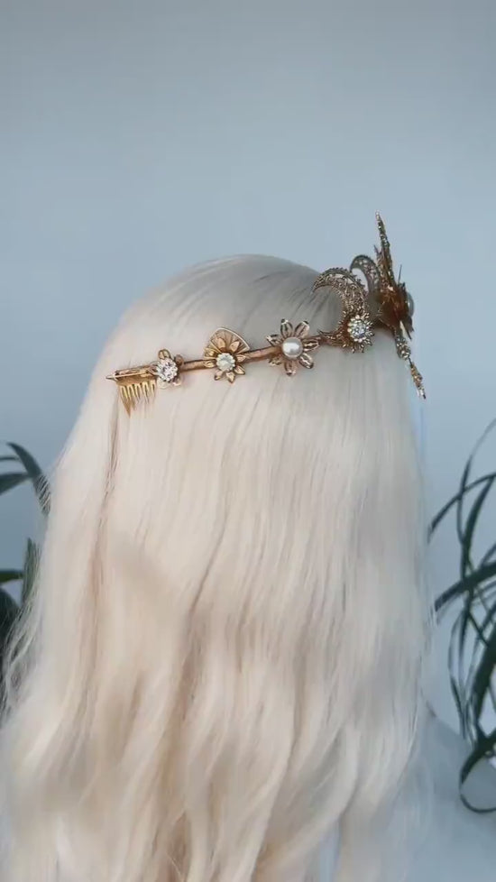 Sagittarius Zodiac Sign, Birthday headband, Birthday crown, Birthday party, Arrows, Gold crown, Gifts for her, Birthday gift, boho style