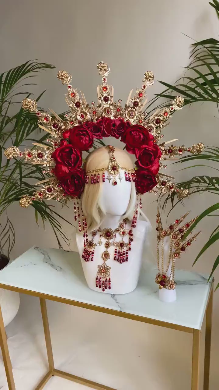 Flower Halo, Sun Jewellery, Moon child, Halo Headpiece, Halo Crown, Halo Headlights, Crown, Celestial, Headpiece, Pregnancy Photo, Goddess