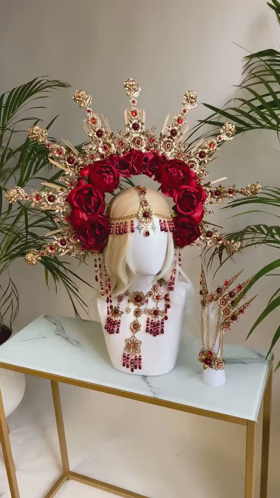 Flower Halo, Sun Jewellery, Moon child, Halo Headpiece, Halo Crown, Halo Headlights, Crown, Celestial, Headpiece, Pregnancy Photo, Goddess