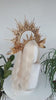 Gold Halo Crown, Angelic Goddess Headpiece, Celestial Winged Tiara, Luxury Festival Crown, Bridal Halo, Maternity Photoshoot, Handmade