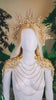 Golden Celestial Halo Crown Bridal Goddess Luxury Wedding Headpiece