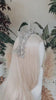 Celestial Ice Queen Crown, Silver Halo Tiara, Snow Queen Headpiece, Fantasy Bridal Crown, Pearl Spikes, Winter Crown, Handmade Headpiece